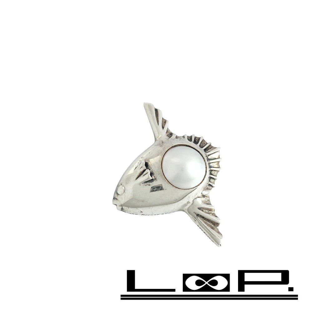 ◆SALE◆ ティファニー ■中古■ マンボウ ブローチ アクセサリー シルバー SV925 パール 【437779】7 【中古】