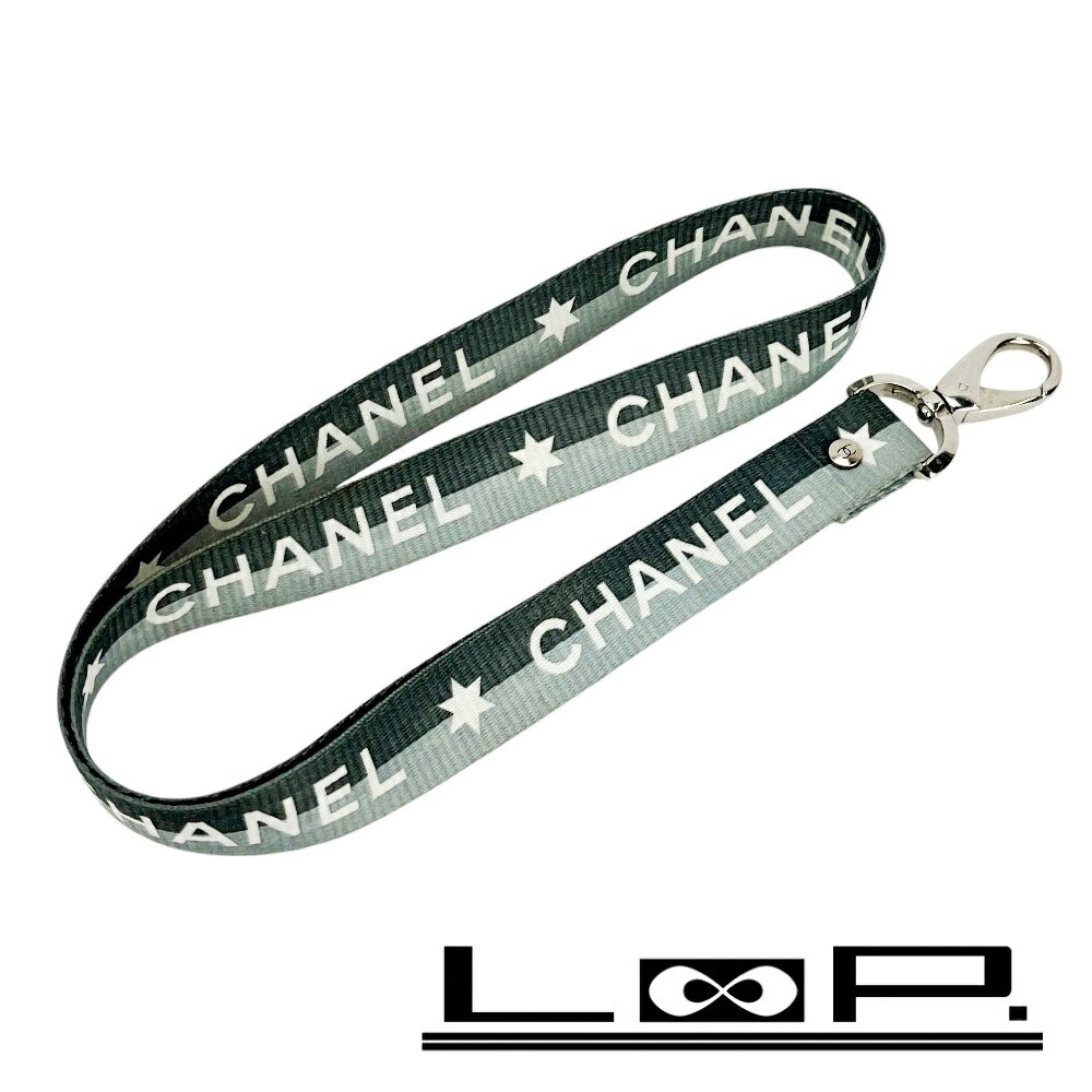 CHANEL ロゴ入りナイロンストラップ 楽天市場】CHANEL シャネル ネックストラップ ロゴ ナイロン