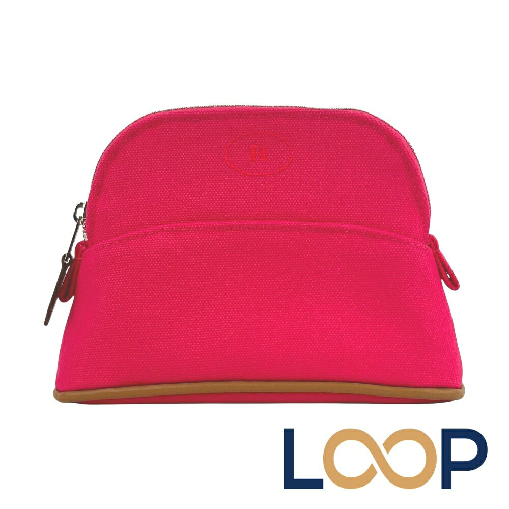 エルメス ■美品■ ポリード 16 ポーチ 化粧 コスメ 小物入れ キャンバス ピンク 【683381】8 【中古】｜LoopLand 店