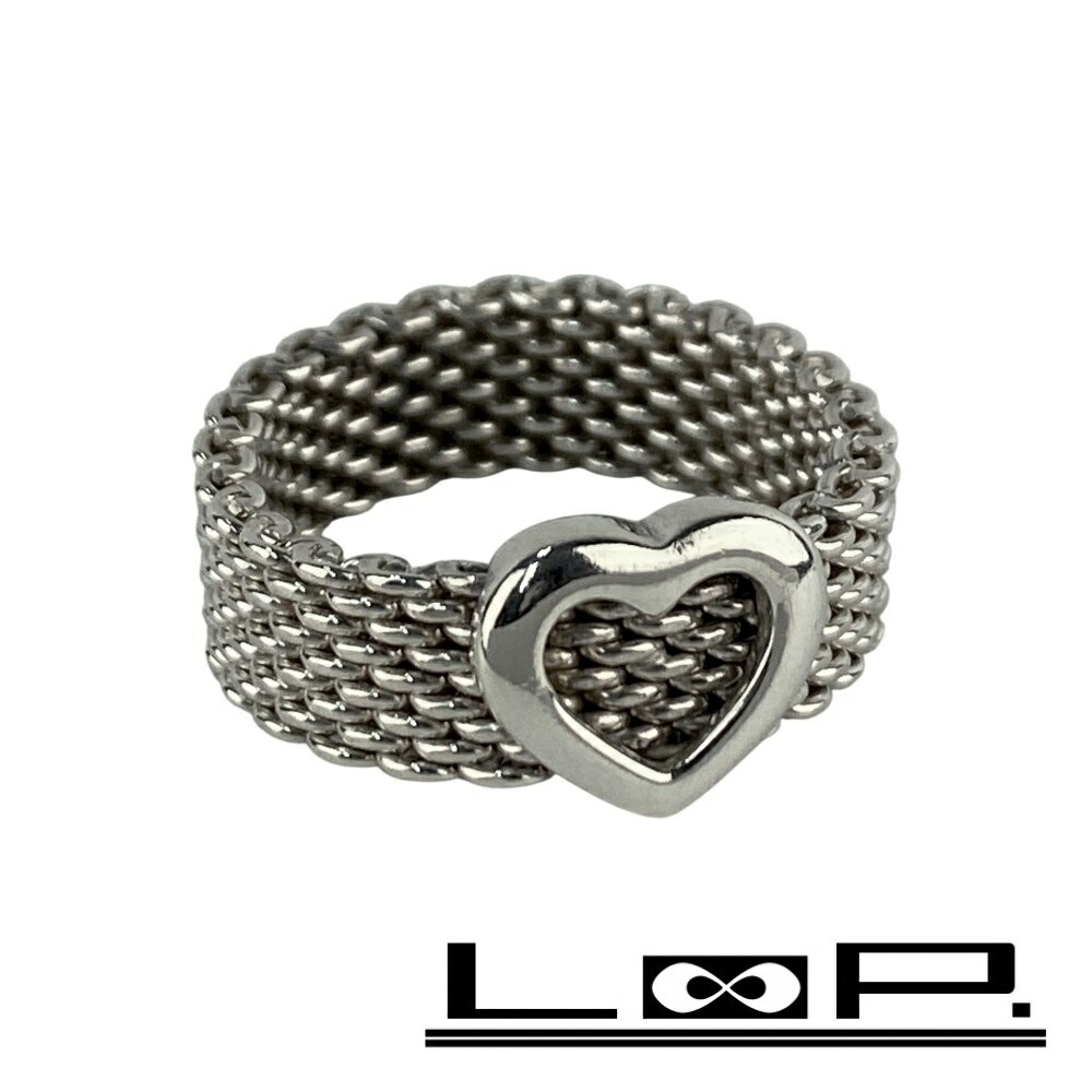 楽天市場】ティファニー サマセットハート メッシュ リング・指輪