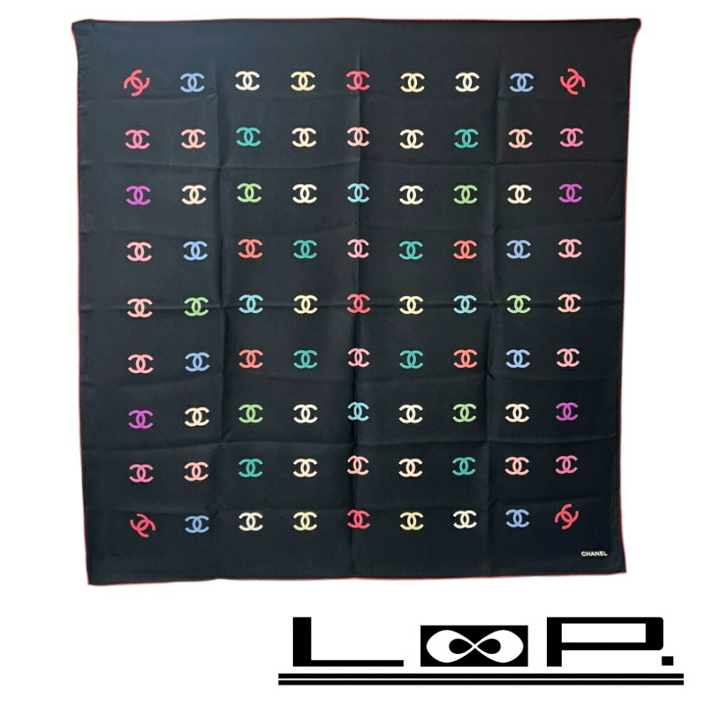 楽天市場】CHANEL(シャネル）スカーフ レッド シルク 【中古