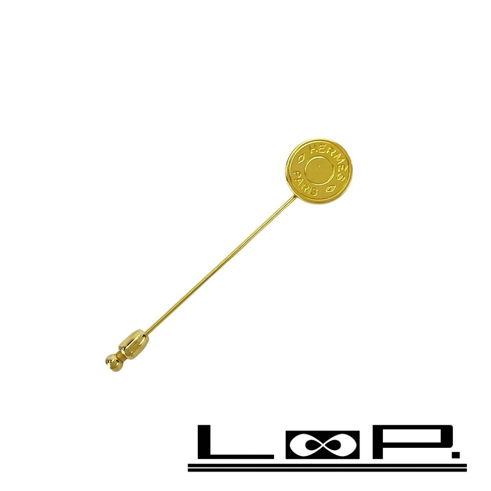 楽天市場】【返品OK】 エルメス セリエ シルバーカラー ラペルピン
