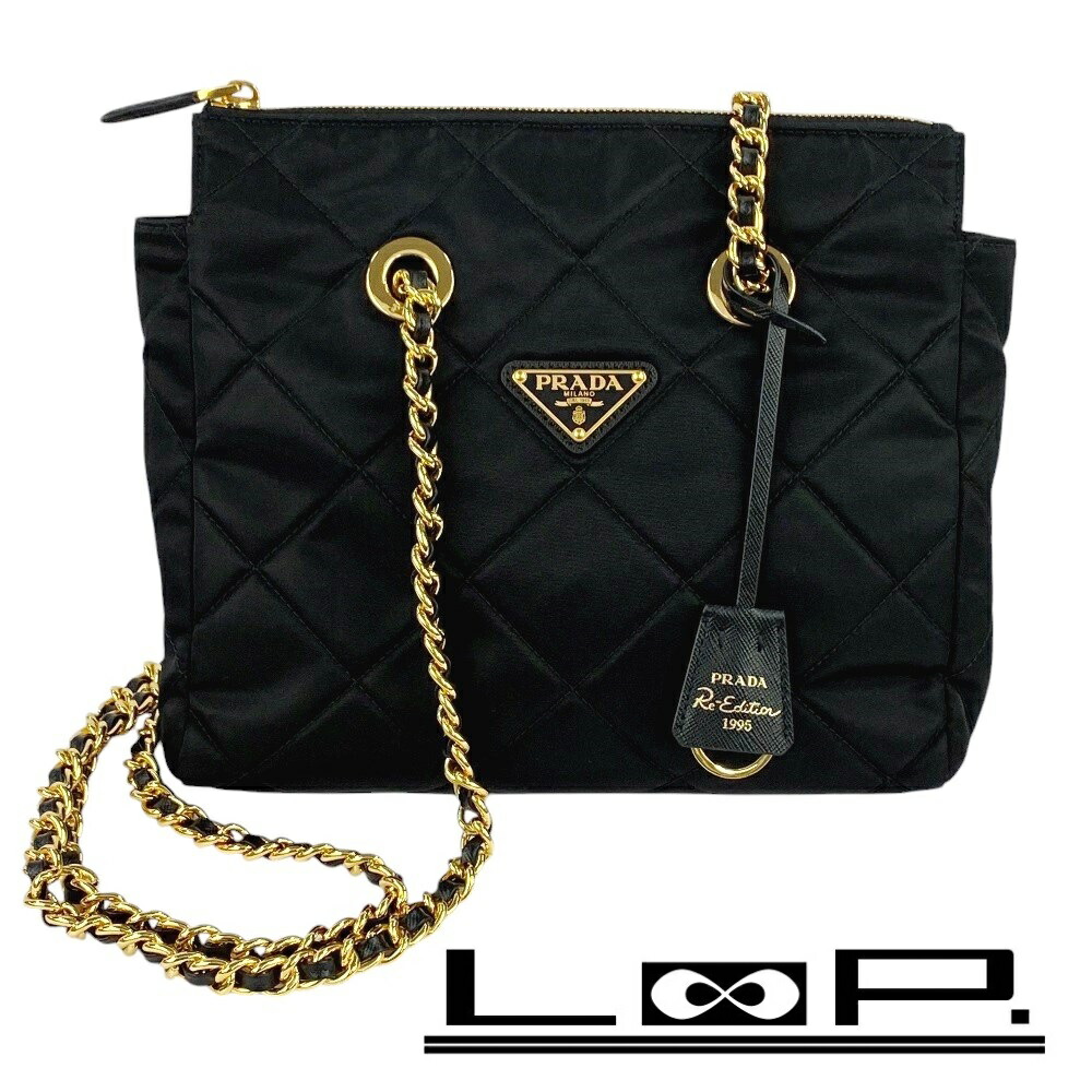 PRADA プラダ チェーン Re-Nylon スモールトートバッグ 1BG468 楽天市場】プラダ トートバッグ Re-Edition 1995 チェーン Re