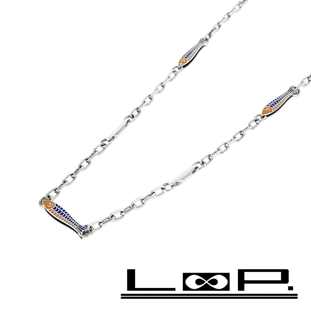 ◆SALE◆ グッチ ■中古■ヴィンテージ■88cm■ ネックレス 魚モチーフ フィッシュ アクセサリー SV925 シルバー 【322891】7 【中古】