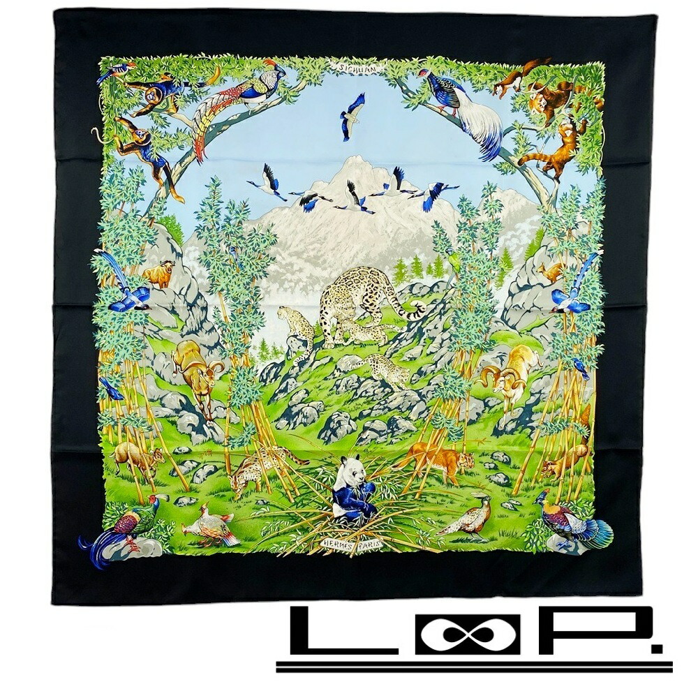 ◇エルメス◇シルク/カレ90/麦畑とウサギ/スカーフ/ブランド HERMES - HERMES エルメス スカーフ ウサギ麦畑うさぎ麦柄 カレ