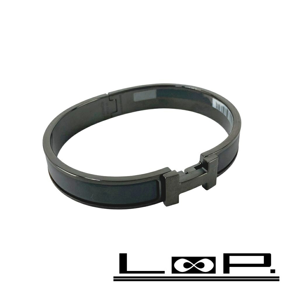 楽天市場】エルメス ブレスレット クリックHH ソーブラック 黒 メタル