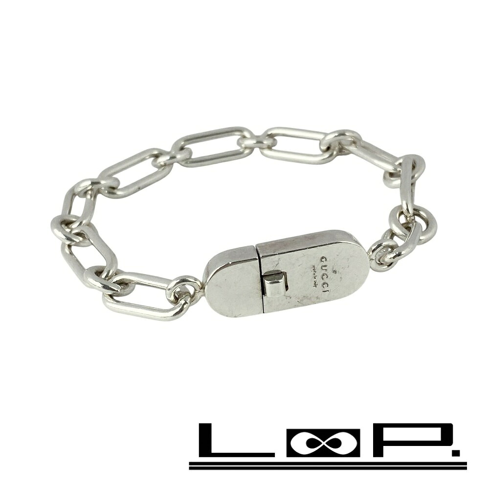 ◆SALE◆ グッチ ■中古■ チェーン ブレスレット アクセサリー シルバー SV925 【487392】10 【中古】
