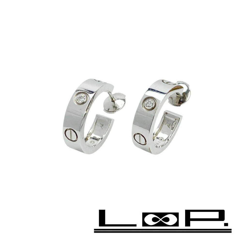 楽天市場】カルティエ Cartier ピアス ラブ シングル B8301421