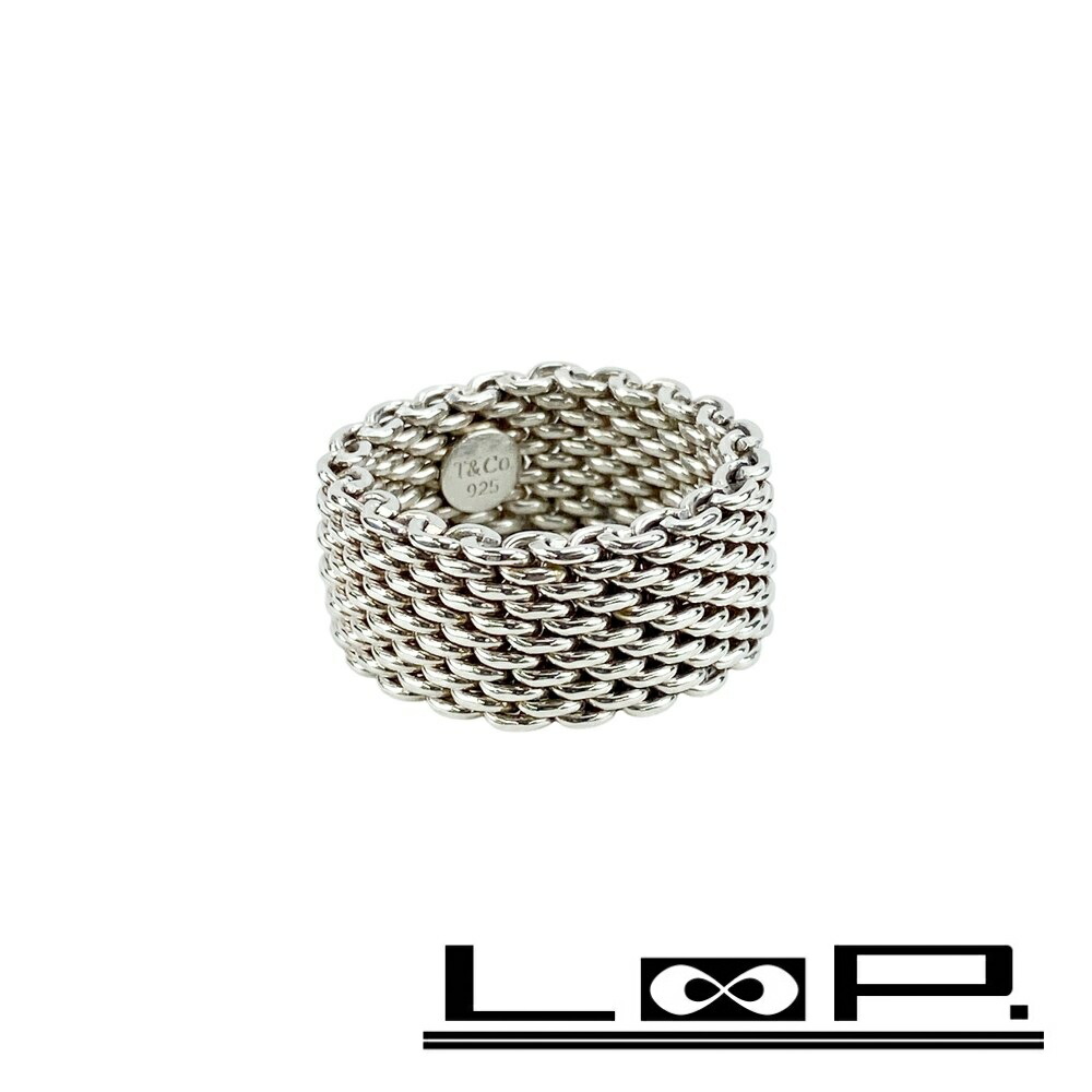 楽天市場】ティファニー サマセット メッシュワイドリング 12号 指輪