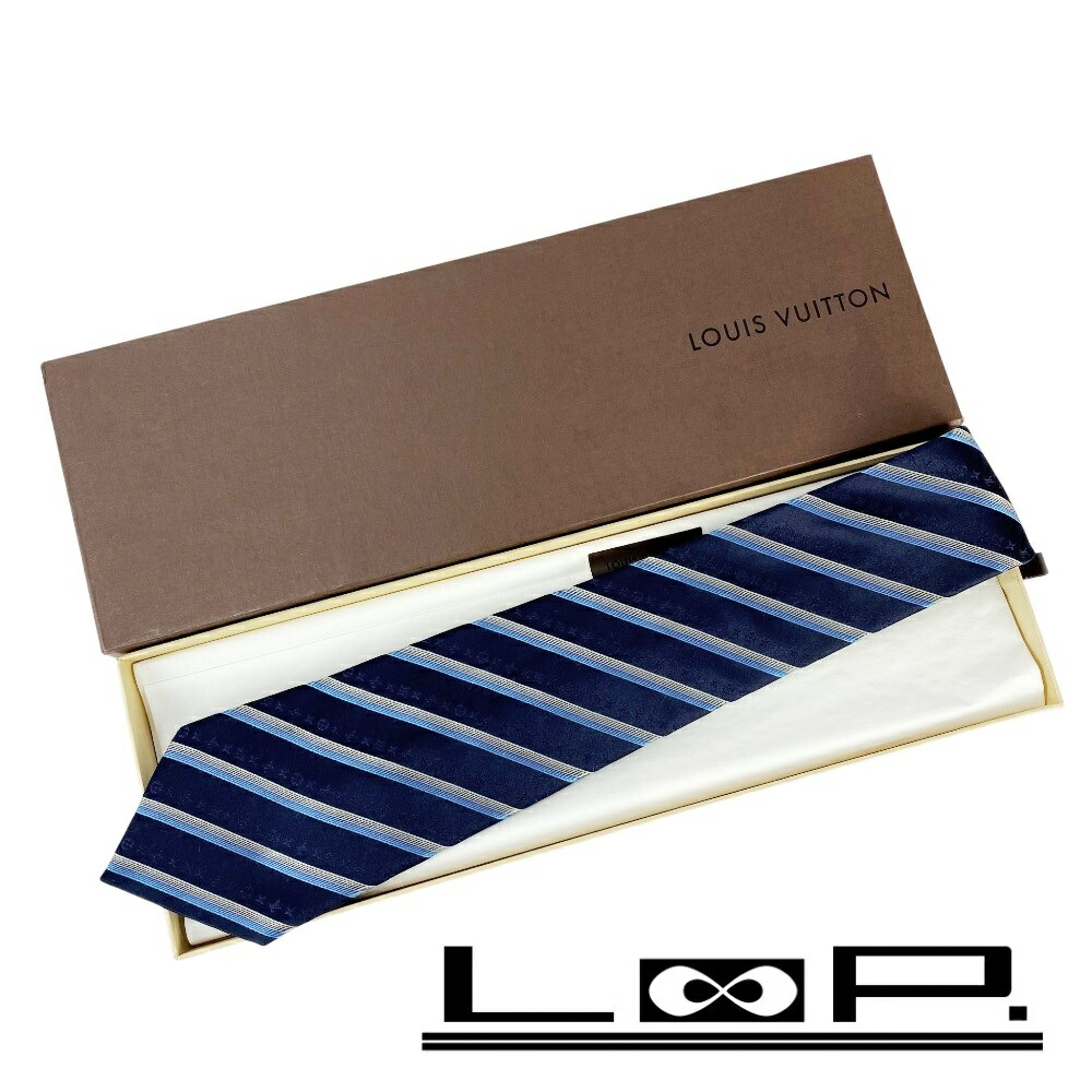 美品　ルイヴィトン　ネクタイ　モノグラム×ストライプ　グラデーション　ブラック 楽天市場】【アパレル】LOUIS VUITTON ルイ ヴィトン ロゴ ストライプ