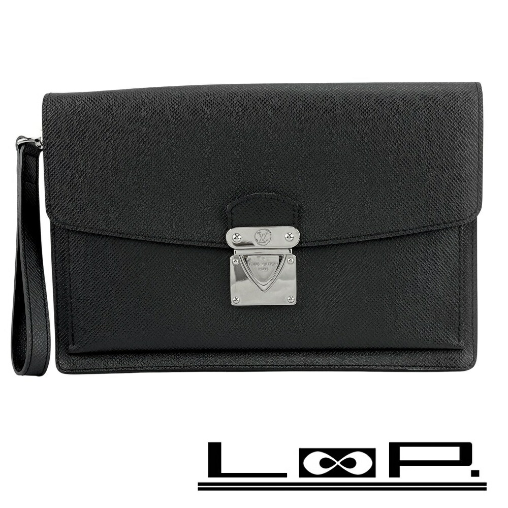 【美品】ルイヴィトン　タイガ　ベライア　セカンドバッグ　黒アルドワース　クラッチ 462498_1.jpg