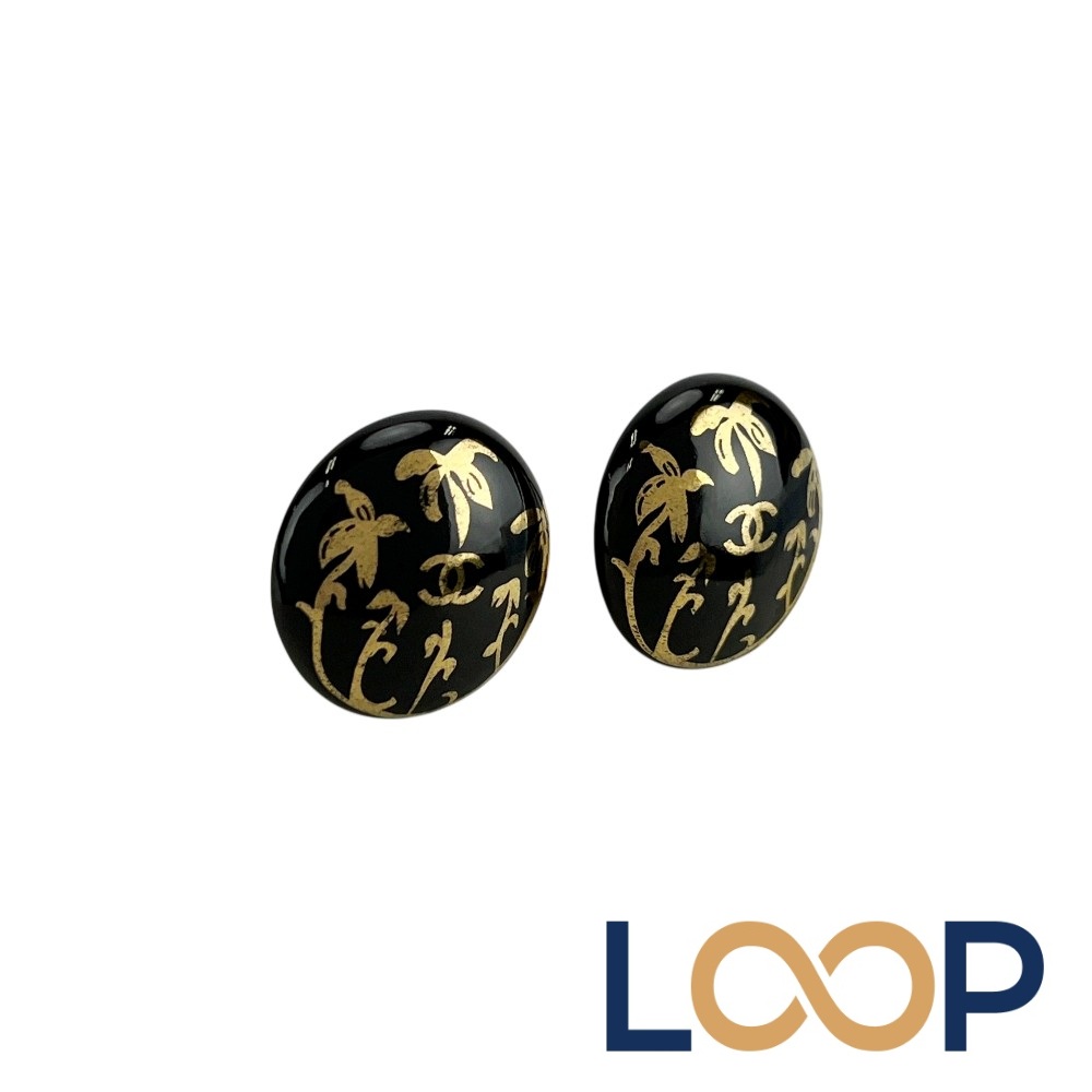 シャネル ■中古■ ココマーク イヤリング アクセサリー ブラック ゴールド 97P 【683299】11 【中古】｜LoopLand 店