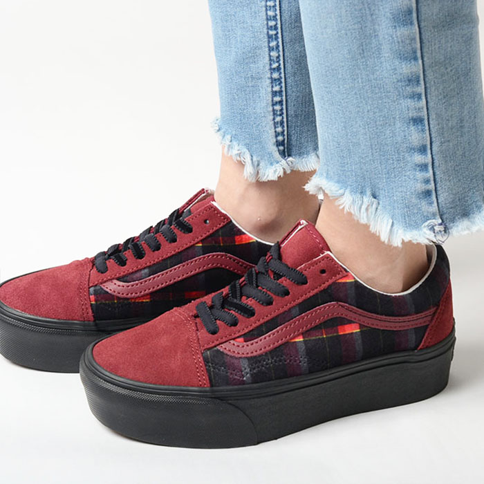 VANS 赤黒チェック ブーツ 高筒 楽天市場】VANS バンズ OLD SKOOL オールドスクール チェック