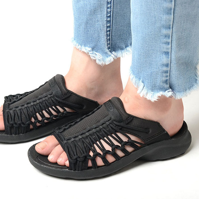 KEEN ユニーク　スニーク　スライド サンダル　ブラック　スポサン 返品送料無料】キーン KEEN サンダル ユニーク スニーク