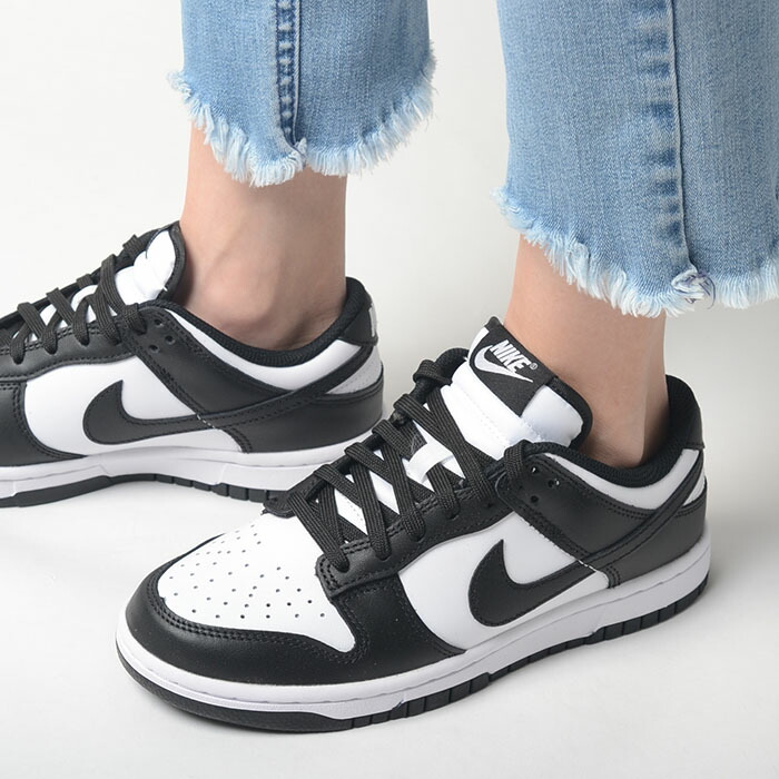 W NIKE DUNK LOW ウィメンズ ナイキ ダンク ロー レディース スニーカー ホワイトブラック dd1503-101｜loopool