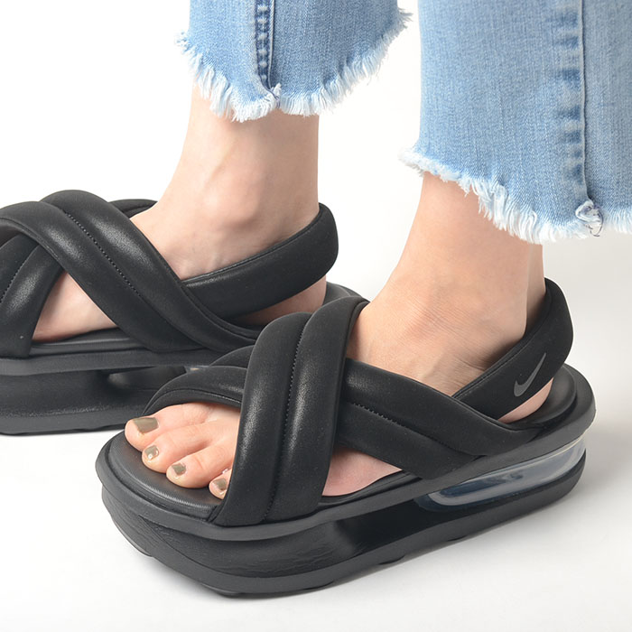 NIKE W AIR MAX ISLA SANDAL ナイキ ウィメンズ エア マックス アイラ サンダル レディース ブラック fj5929-003｜loopool