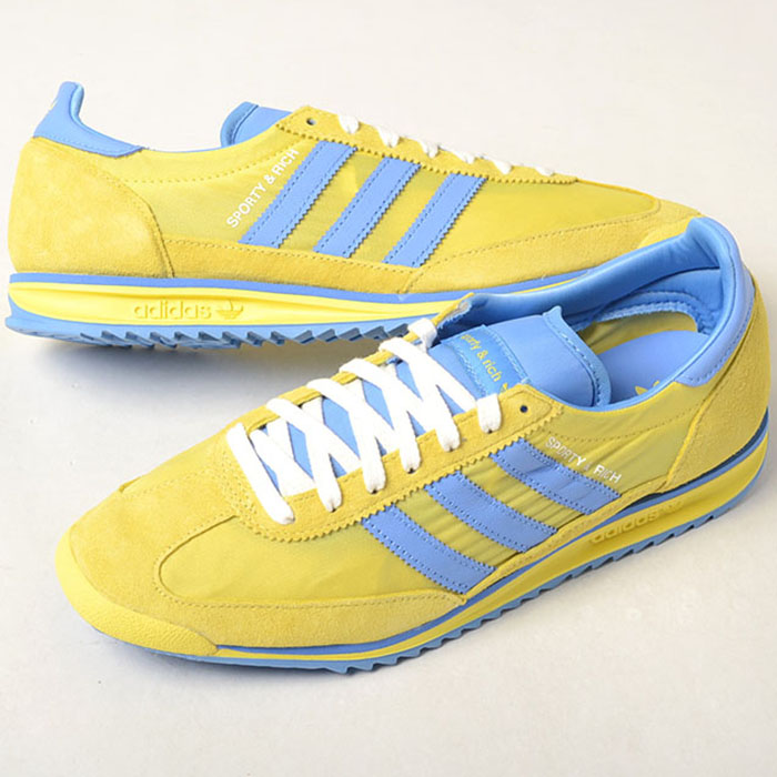 adidas SL 72 SPORTY＆RICH アディダス スポーティアンドリッチ メンズ スニーカー 黄色青色 jh6702