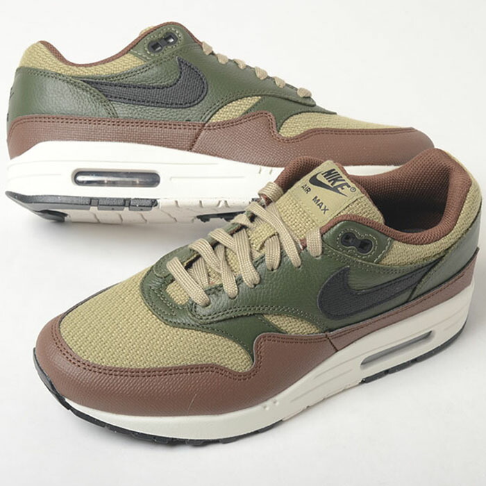 【楽天市場】NIKE AIR MAX 1 ESS PRM ナイキ エアマックス エッセンシャル プレミアム メンズ スニーカー グリーン