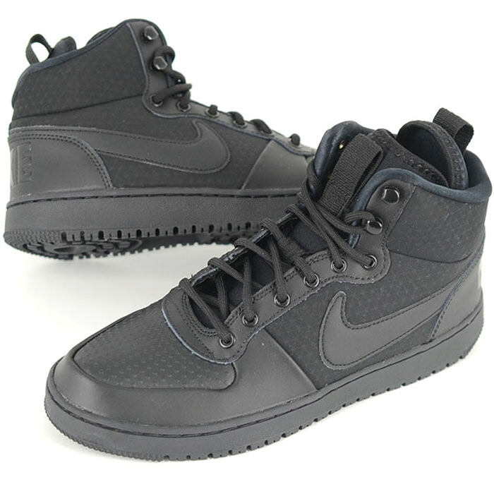 NIKE COURT BOROUGH MID WINTER ナイキ コート ボロー ミッド ウィンター メンズ ブーツ ブラック aa0547-002