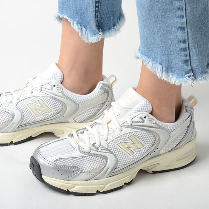 NEW BALANCE U530 ESB ニューバランス レディース スニーカー ホワイトシルバー u530esb｜loopool