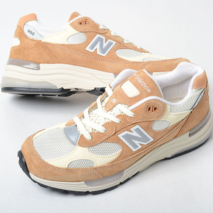 NEW BALANCE U992CC 「Made インチ U.S.A」SWEET CARAMEL/CALCIUM Dワイズ ニュー平衡にする 992 スィート カルメ焼 USA ABZORB メンズ スニーカー 赤銅色