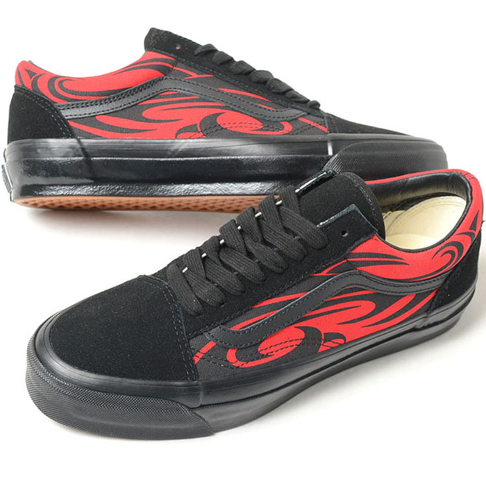 VANS Lx OLD SKOOL ヴァンズ オールド スクール メンズ スニーカー ブラックレッド vn000d56458｜loopool 10,395円