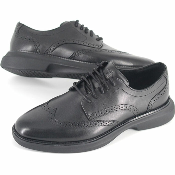 COLE HAAN GRAND SHADOWLT WNG OX 電話を掛けるハーン 運動場 影ぼうしともし火 ウィングチップ メンズ シューズ 黒いこと c41554 ブラック