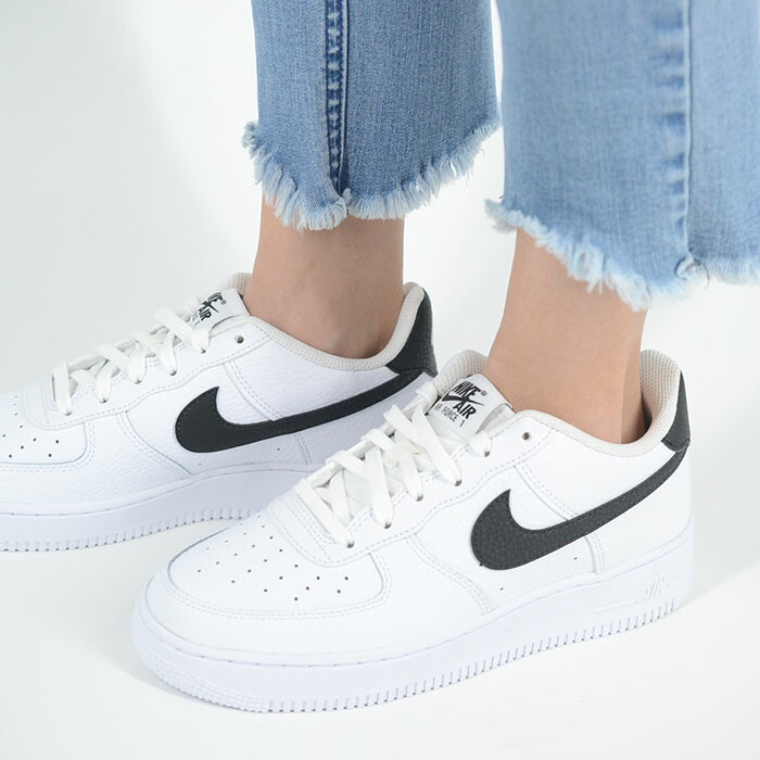 NIKE AIR FORCE 1 (GS) AF1 ナイキ エア フォース レディース スニーカー ホワイトブラック ct3839-100｜loopool
