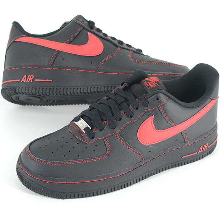 NIKE AIR FORCE 1 ‘07 LV8 ナイキ 大気圏 フォース メンズ スニーカー 黒いこと赤いこと 軍司令部2037-005