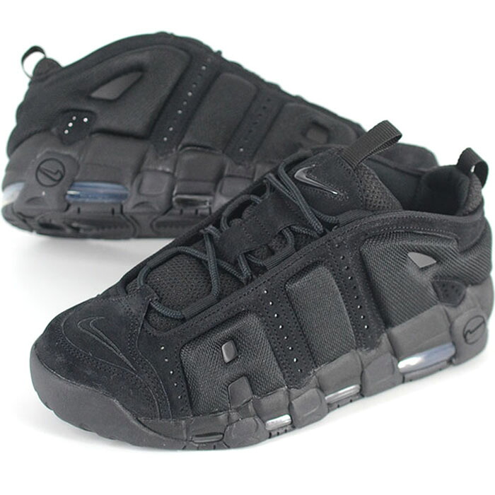 NIKE AIR MORE UPTEMPO LOW ナイキ 大気圏 トマス・モア 膨れ上がる ペース 置き目 メンズ スニーカー 黒いこと im6649-001