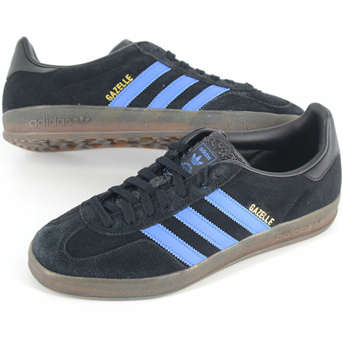 adidas GAZELLE INDOOR アディダス ガゼル インドア メンズ スニーカー 黒いこと青色 jq2692