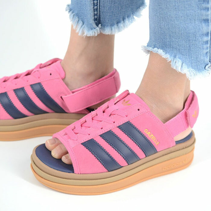 adidas GAZELLE BOLD SANDAL W アディダス ガゼル ボールド サンダル ウィメンズ レディース ピンクネイビー kk4221