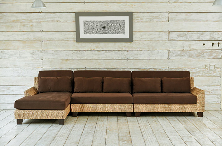 受注生産品 アジアン家具 ウォーターヒヤシンス コンビネーションソファ Eタイプ アジアン リゾート 高級 マホガニー 無垢材 おしゃれ モダン バリ 家具 インテリア ハンドメイド Mitra ミトラ Lhsf80 Set E セミオーダー対応 Mergertraininginstitute Com