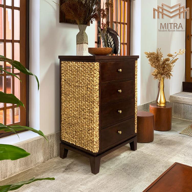 楽天市場】アジアンバンブータンス3D ライトブラウン色 3段