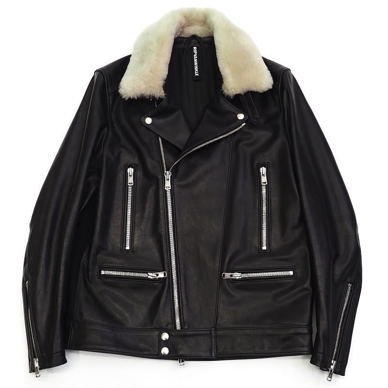 楽天市場】未使用品訳あり RIPVANWINKLE スエードレザー ライダース