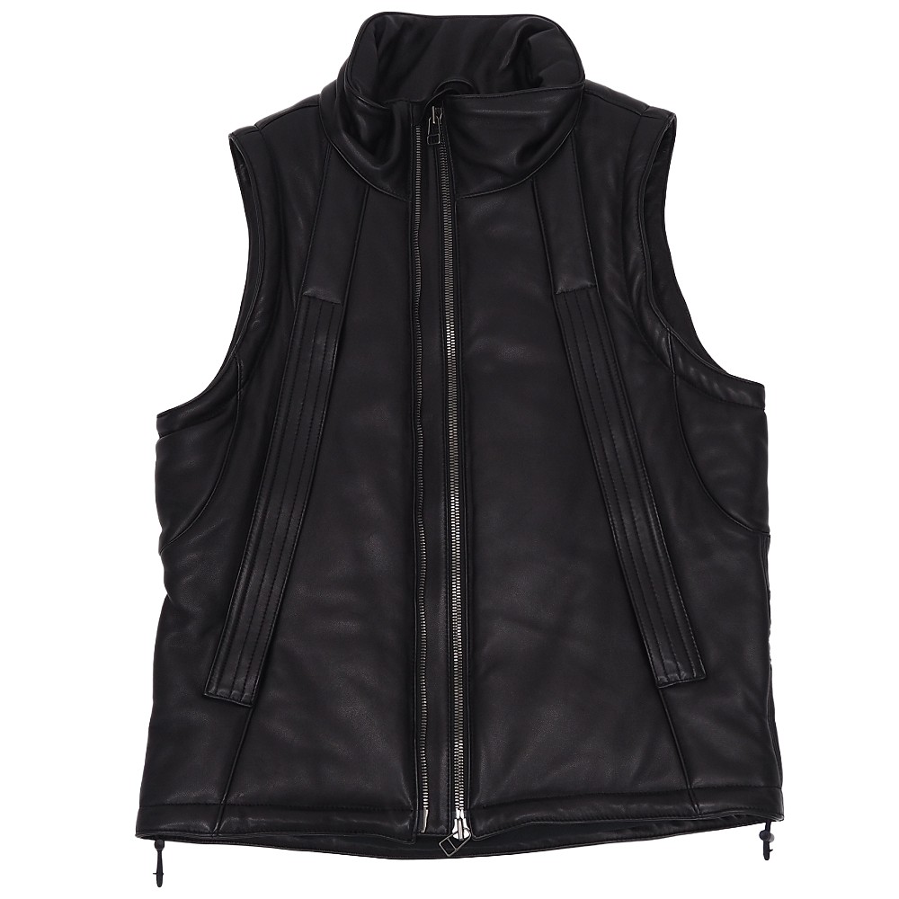 新品 24AW RIPVANWINKLE HEAVY SHEEP LEATHER MOUNTAIN VEST シンサレート なめし革より良い 【大きさ：M】 黒いこと 通貨価値206800円 RB-628 リップヴァンウインクル メンズ 5WHD/A07161/ローカルエリアネットワーク17/HM/RR/SYM