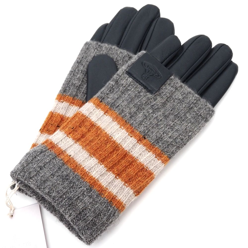 楽天市場】新品 Vivienne Westwood ニット レザーグローブ 手袋