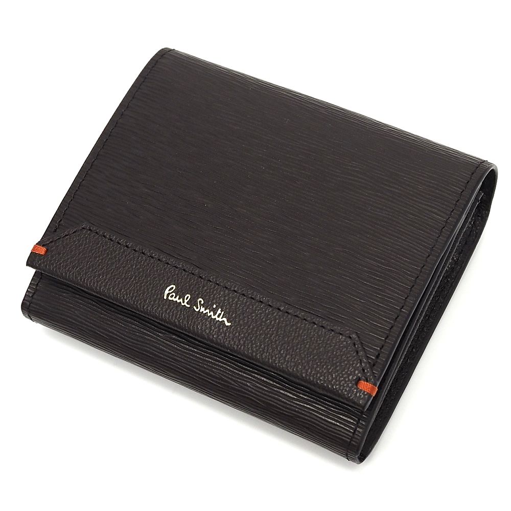 未使用品 Paul Smith レザーウォレット 財布 ダークブラウン BPS400 ポールスミス メンズ 5CH/K06212/KOV17/LP/RR/SYM｜LOOPSTYLE