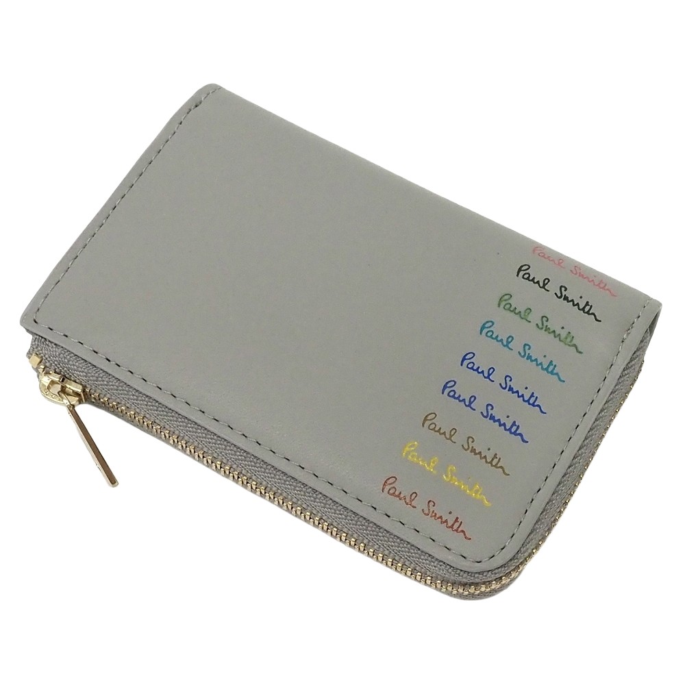 新品 Paul Smith レザーキーケース コインケース 点火装置薄墨色 BPS324 極点スミス メンズ 5CH/E07155/LAY29/HM/RR/SYM
