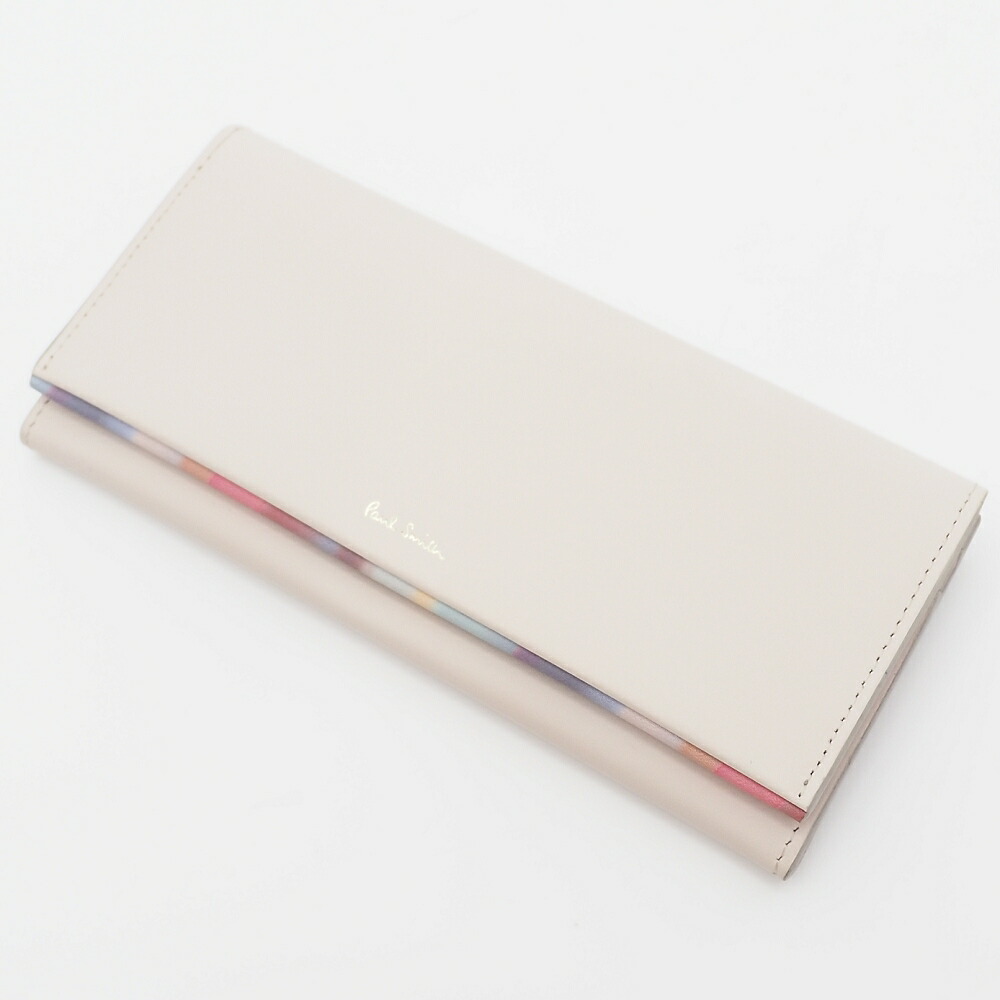 G06210 未使用品 Paul Smith レザー長財布 アイボリー G06210 未使用品 Paul Smith レザー長財布 アイボリー（楽天市場