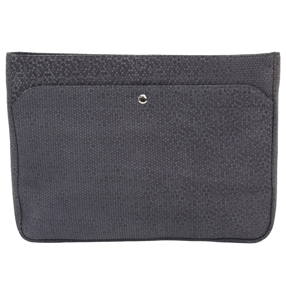 未当て嵌める品 MANIUNO レザーセカンドバッグ 濃灰色 トートバッグ ECCO LEATHER マウニノ メンズ 5MLA/132924/LAR24/HM/RR/