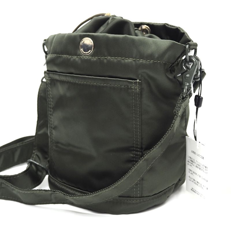 新品 MACKINTOSH × PORTER BUCKET SHOULDER MINI バケットショルダーバッグミニ MXP040 BLACK OLIVE 日本製 マッキントッシュ ポーター レディース メンズ 5MLA2/F07140/LUL21/|LOOPSTYLE