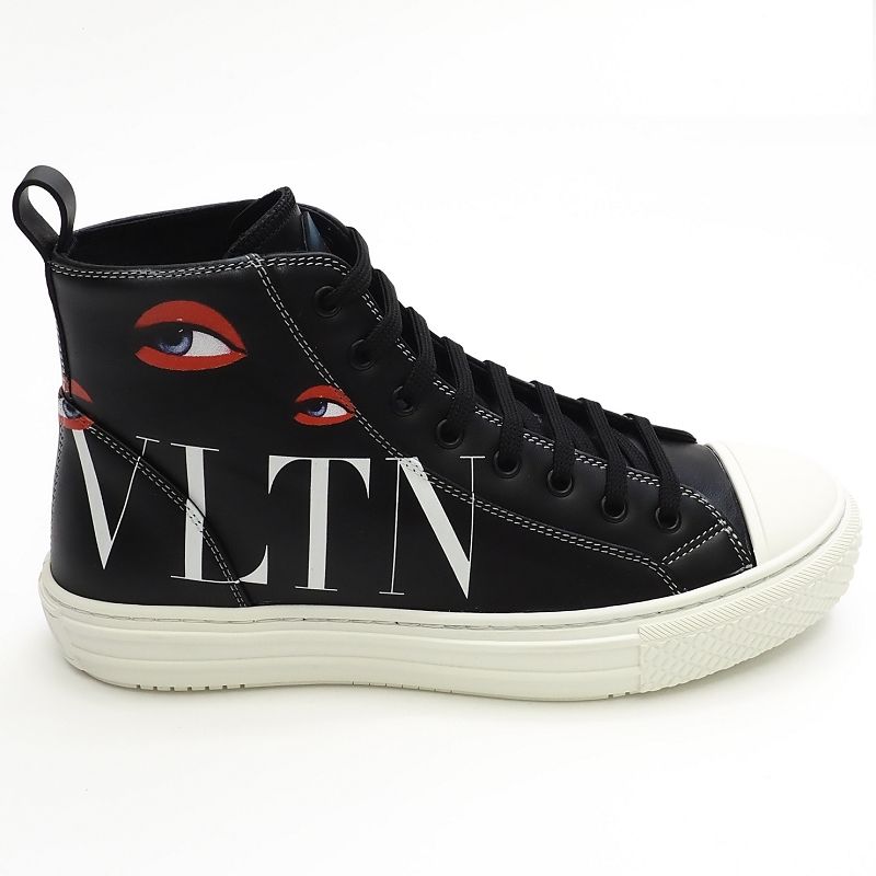 新品 VALENTINO GARAVANI レザースニーカー 【サイズ：40】 ブラック 定価123200円 ヴァレンティノ ガラヴァーニ メンズ 5L/F04129/HUN17/SYM/HM/RR｜LOOPSTYLE