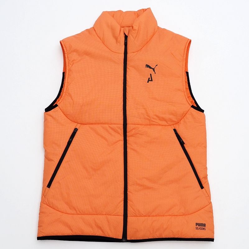 【楽天市場】未使用品 PUMA プリマロフト ベスト 【サイズ：M】 オレンジ SEASONS PrimaLoft Running Vest