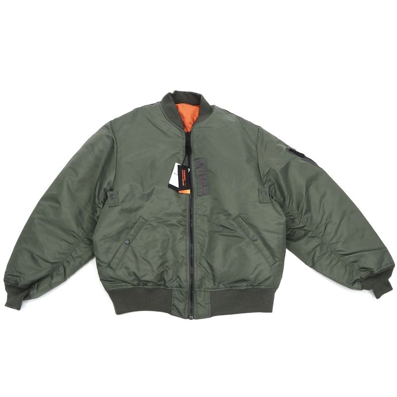 楽天市場】新品 AVIREX BIG MA-1 ジャケット 【サイズ：XL】 セージ 