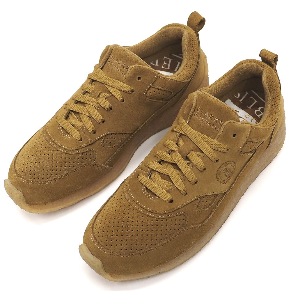 新品 CLARKS ORIGINALS Lockhill スエードレザー スニーカー 【サイズ:UK7.5】 Tan シューズ クラークス メンズ 5L/L06344/LAN03/HM/RR/SYM|LOOPSTYLE