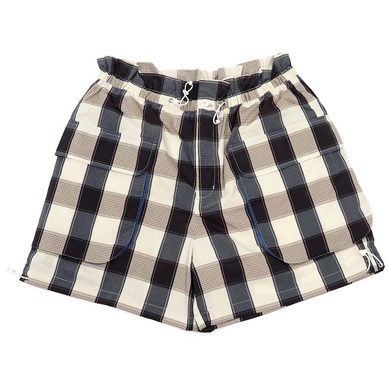 新品 24SS F/CE. DOTAIR CHECK SHORT PANTS 遊撃手ズボン下 【大いさ：L】 ベージュ FPA15241U0001 エフシーイー メンズ 5F6/E06483/KAY19/HM/SYM メンズファッション-ズボン・パンツ