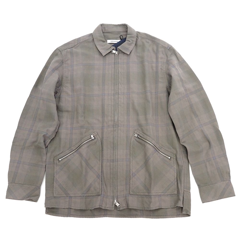 新品 nonnative RANCHER SHIRT JACKET C/W TWIL OMBRE PLAID ジャケット 【サイズ:3】 CEMENT NN-SJ4201 ノンネイティブ メンズ 5WHB/F06231/KUN26/HM/SYM|LOOPSTYLE