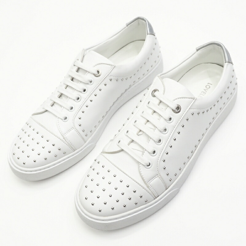 未使用品 LOVELESS ピンスタッズ スニーカー 【サイズ：L】 ホワイト ラブレス メンズ 3L/K05189/JOVE20/HM画像