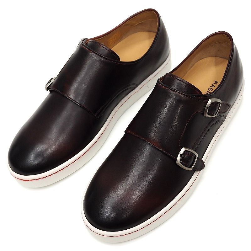 楽天市場】未使用品 MAGNANNI SELECCION ダブルモンクストラップ 革靴